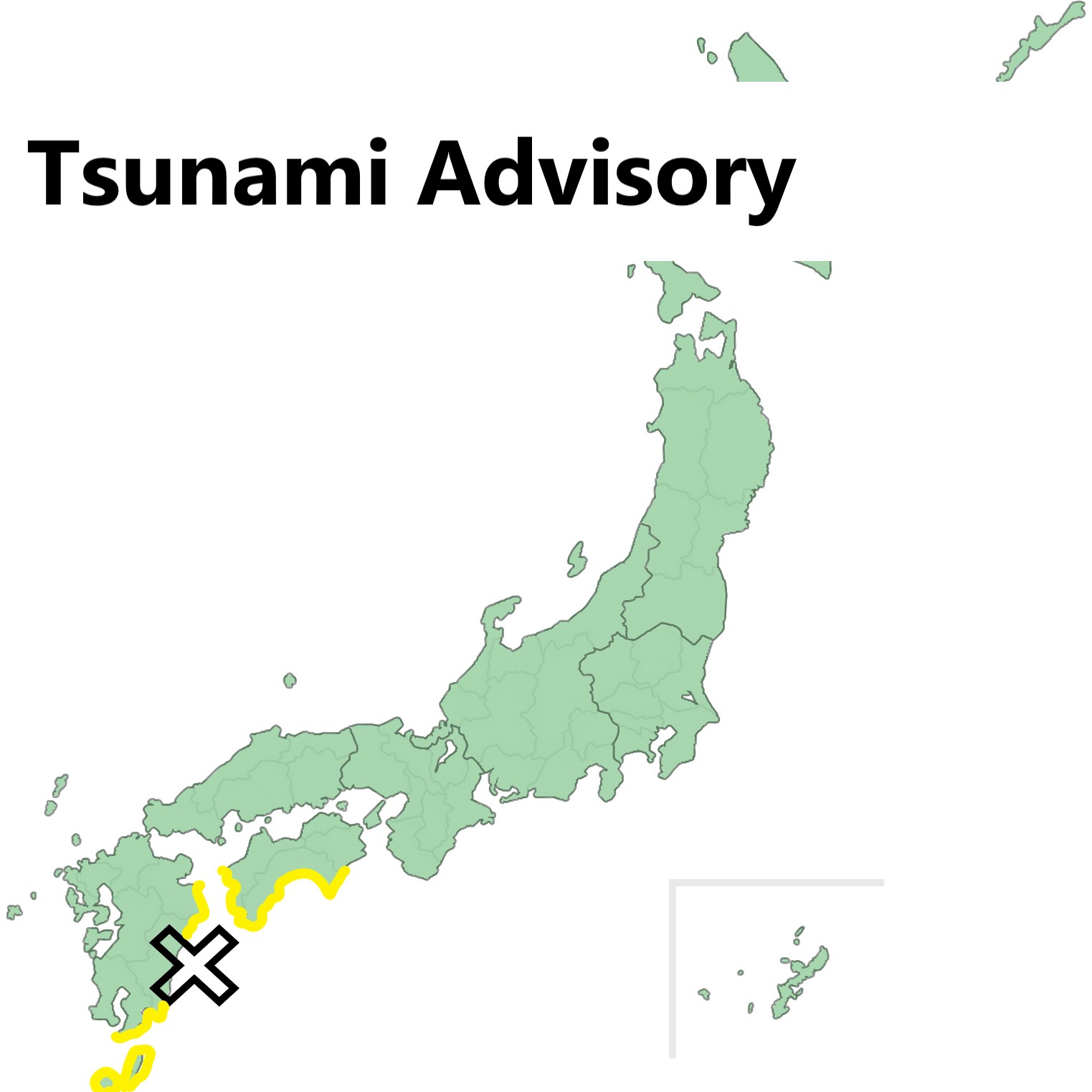 M7.1 Earthquake Off Miyazaki Prefecture, Tsunami advisory issued